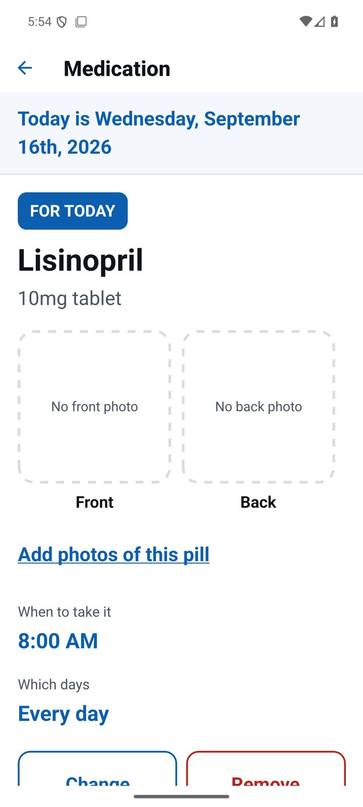 One medication